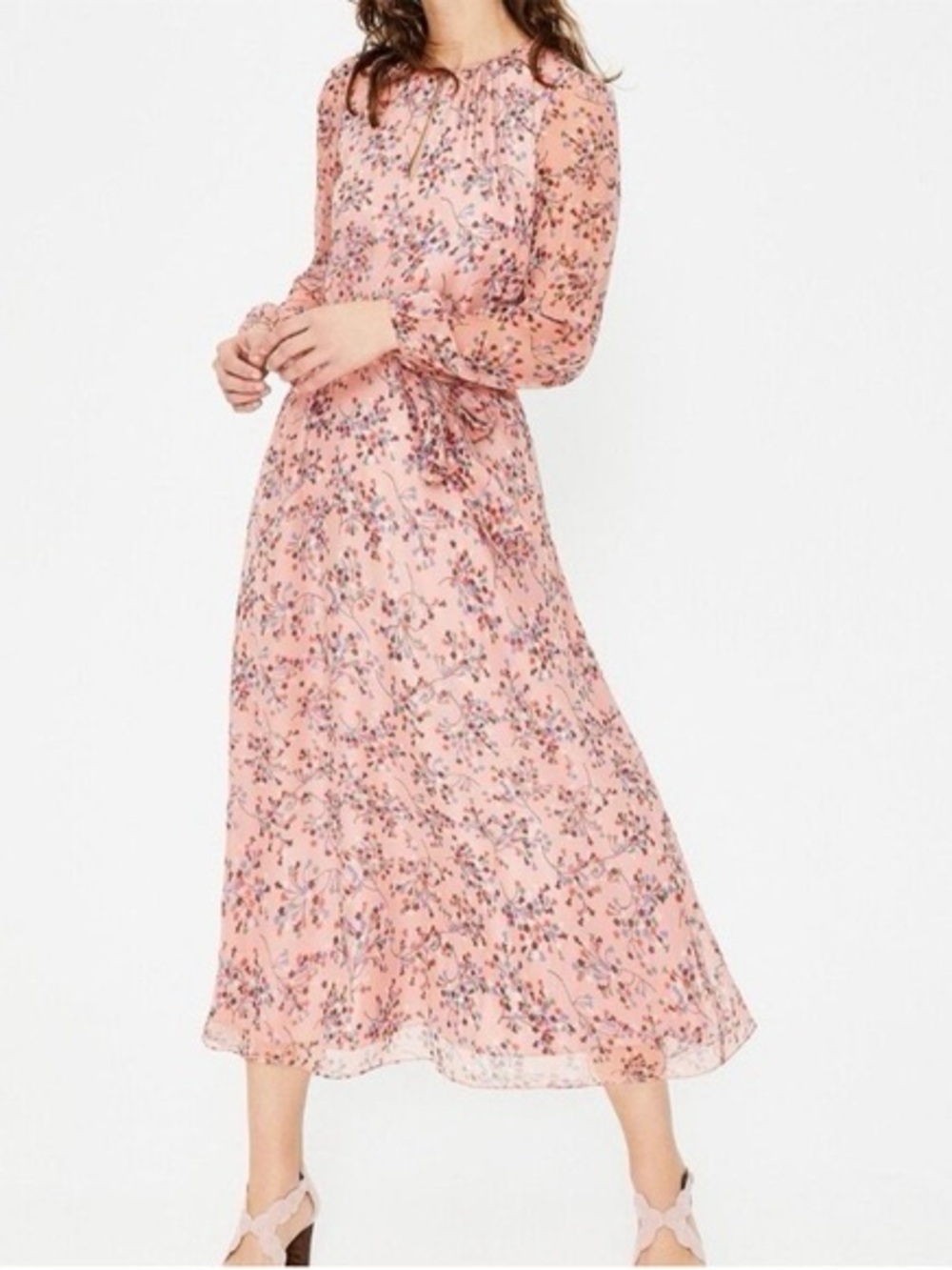 Boden Kyra Silk Midi Dress